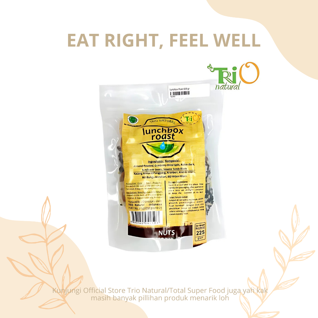 

TRIO NATURAL (Mixed Dried Fruits, Nuts, Seeds) - Lunchbox Roast