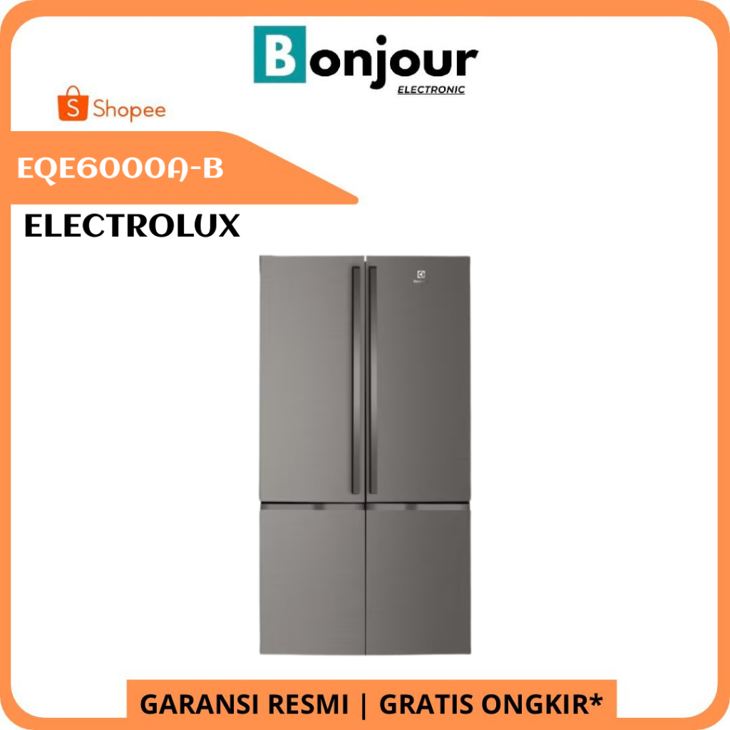 Kulkas Electrolux EQE6000A-B Kulkas Side by Side EQE 6000 A 541 liter Kulkas 4 Pintu