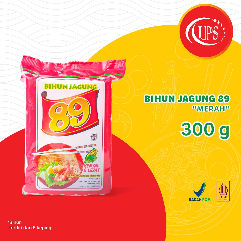 

Bihun Jagung Cap 89 300g - Bihun Jagung Isi 5 Keping 300 Gram