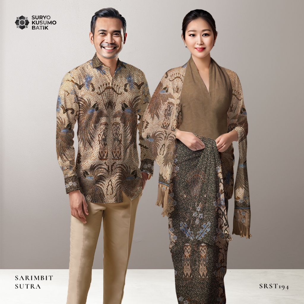 Kain Sarimbit Couple Batik Tulis Sutra Suryo Kusumo Batik SR15