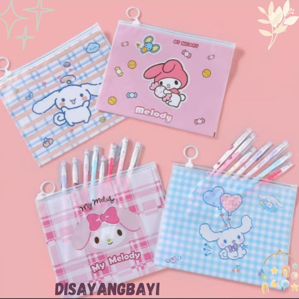

T148 TEMPAT PENSIL ZIPLOCK MODEL SIMPLE DAN LUCU Disayangbayi