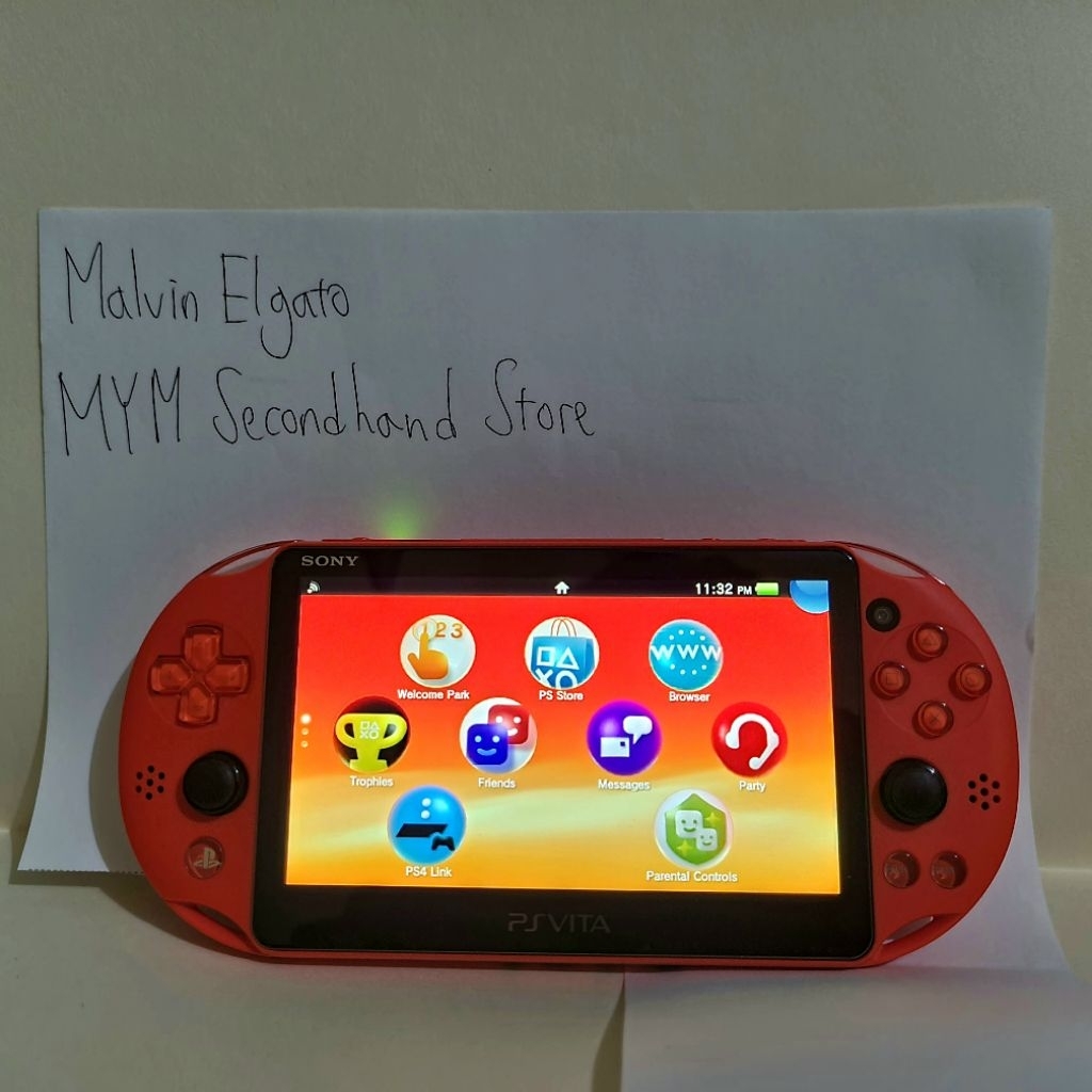 PS Vita Playstation Vita Slim Neon Orange OFW Original Firmware