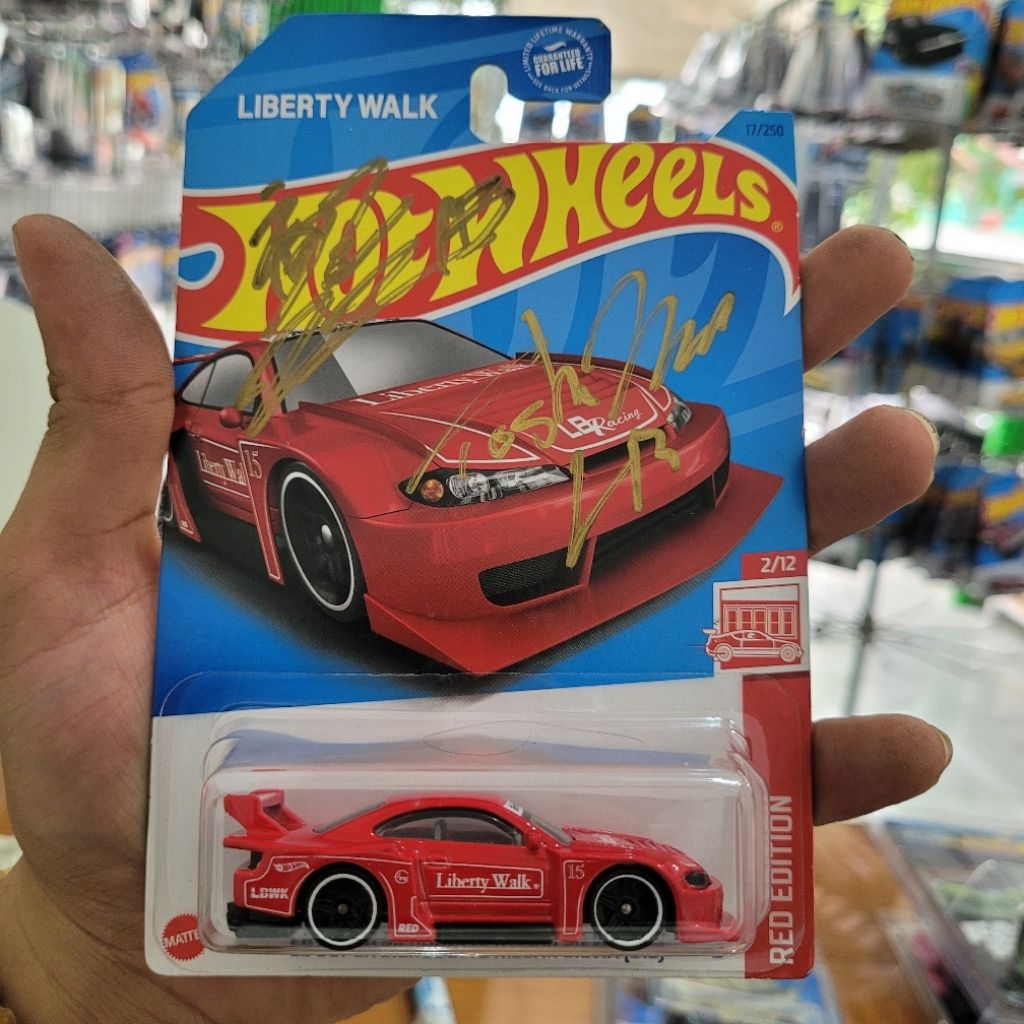 Hotwheels LBWK Nissan silvia s15 Red Edition double sign Toshi&kato