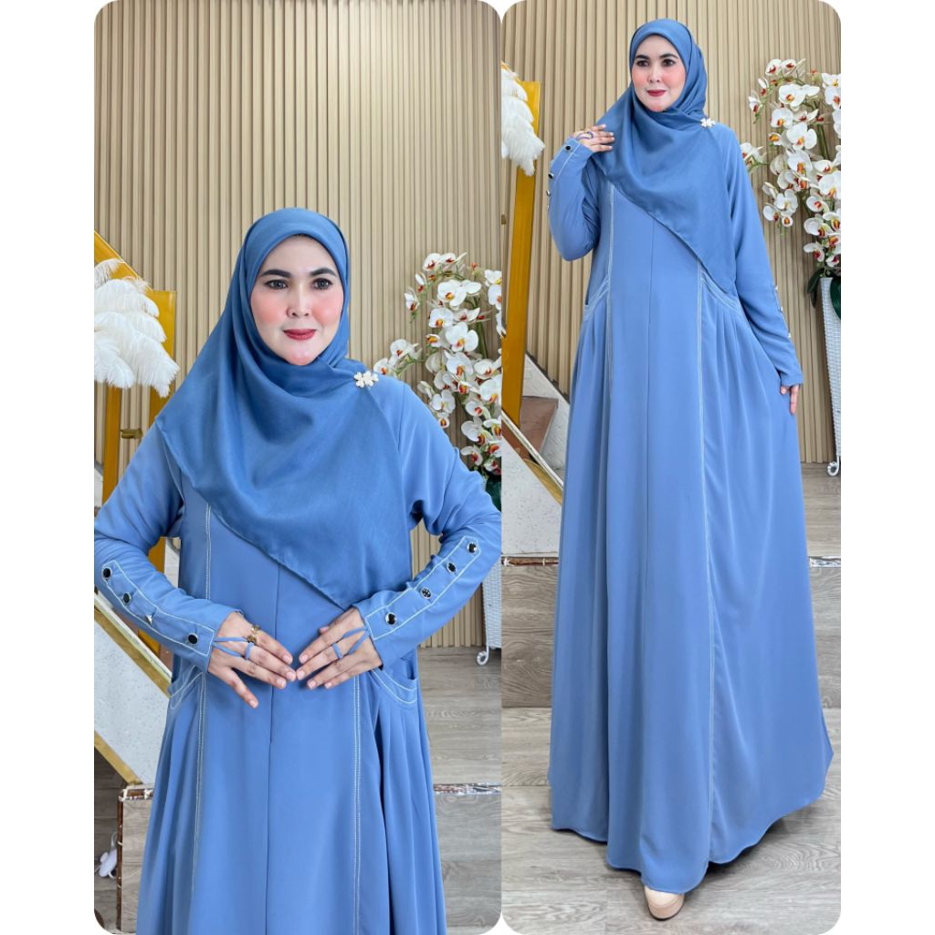 HANANIA DRESS ORI BY D'ZHIRA GAMIS MEWAH GAMIS TERBARU BRENDED
