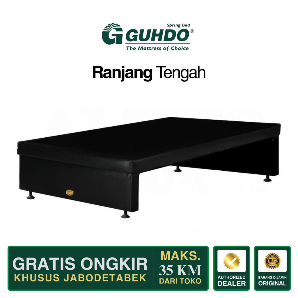 GUHDO Ranjang Tengah 3in1 Untuk Kasur Springbed / Kasur Busa Divan Sandaran