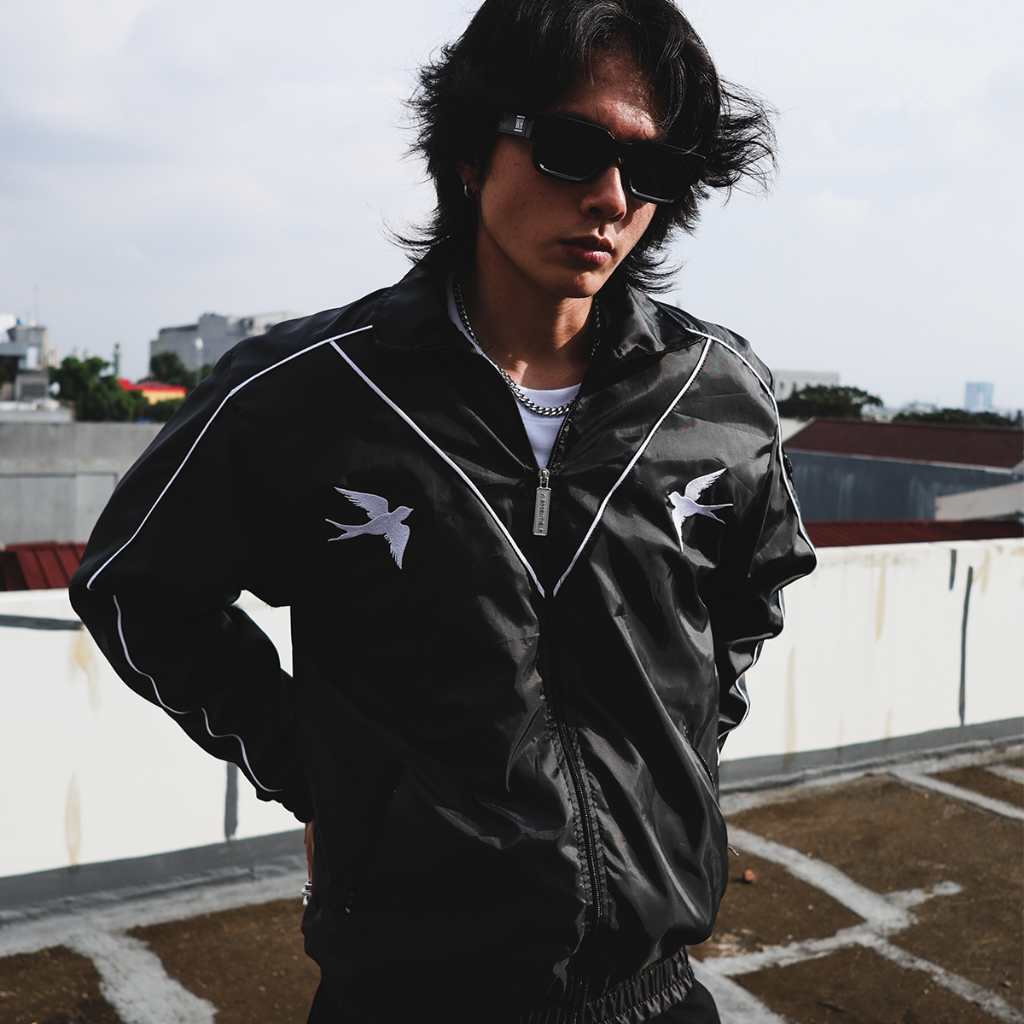 W.Essentiels Perdrix Track Jacket Noir Black