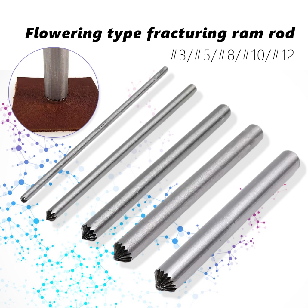 

5pcs/1set Alat Pembolong Baja tahan karat Hole diameter 3mm-12mm Silver steel Pembolong