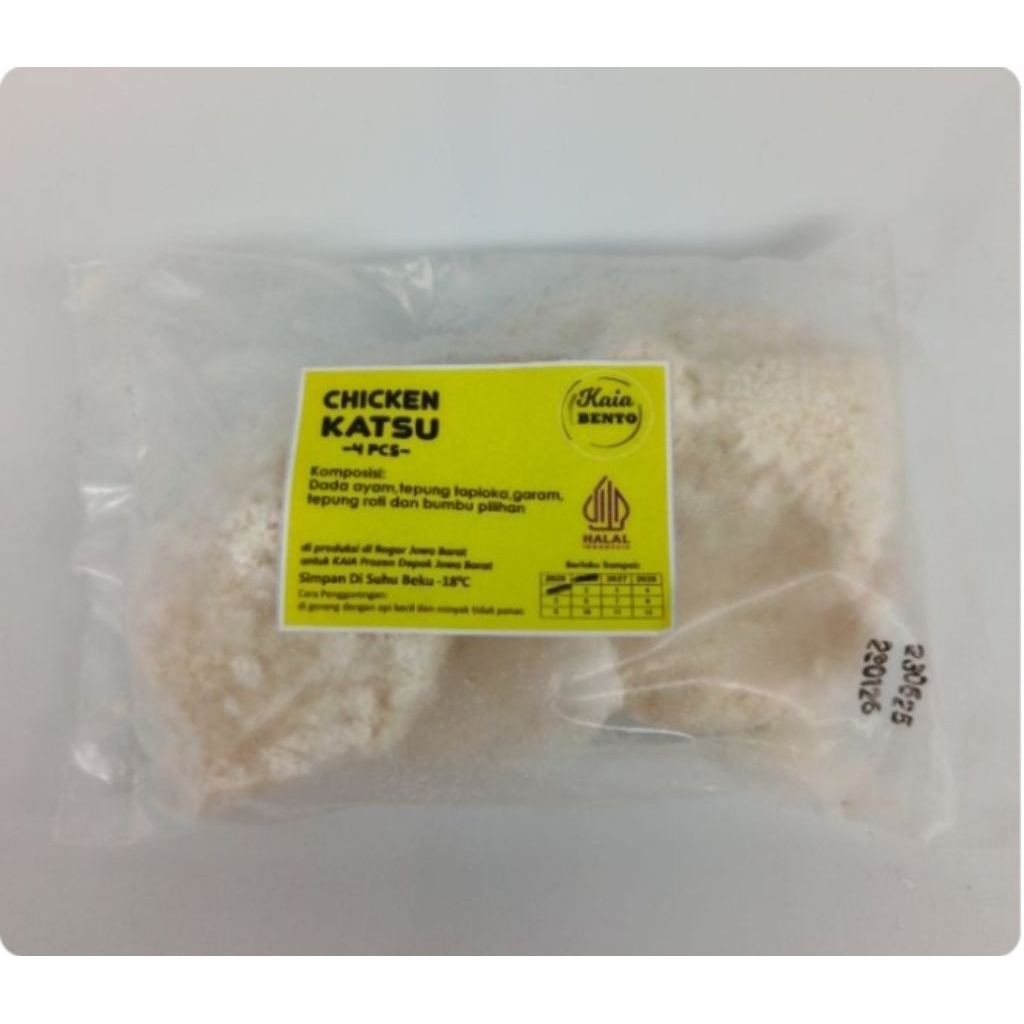 

KAIA BENTO CHICKEN KATSU ISI 4 PC-350g