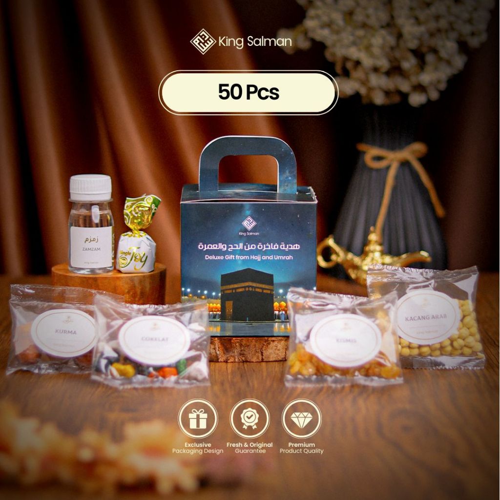 

King Salman - Oleh-Oleh Haji & Umroh SHAFA Galaxy 50 Pcs - Gable Box