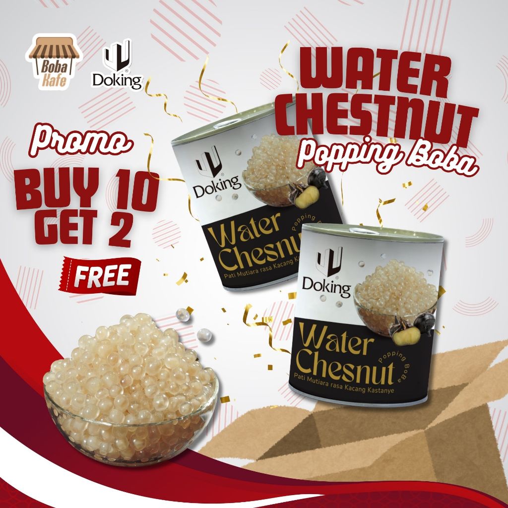 

PROMO KEMERDEKAAN BELI 10 GRATIS 2 - Granule Popping Boba Water Chestnut 850g