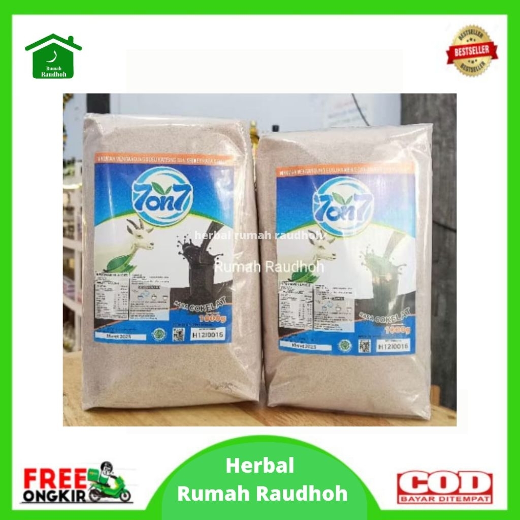 

SUSU KAMBING ETAWA BUBUK 7on7 KEMASAN 1 KG - RASA COKLAT