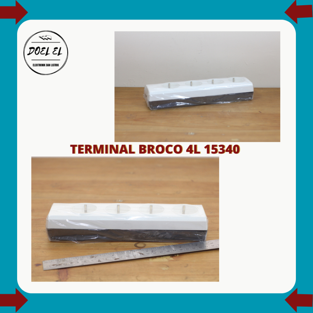 STOP KONTAK BROCO 4 LUBANG | TERMINAL BROCO 4L TYPE 15340
