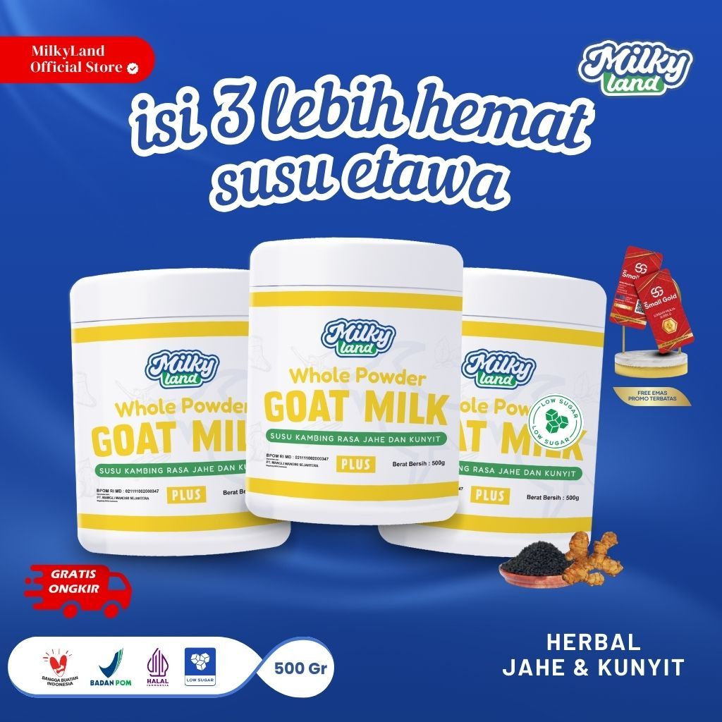 

Bundling Susu Kambing Etawa Herbal 3pcs Milkyland
