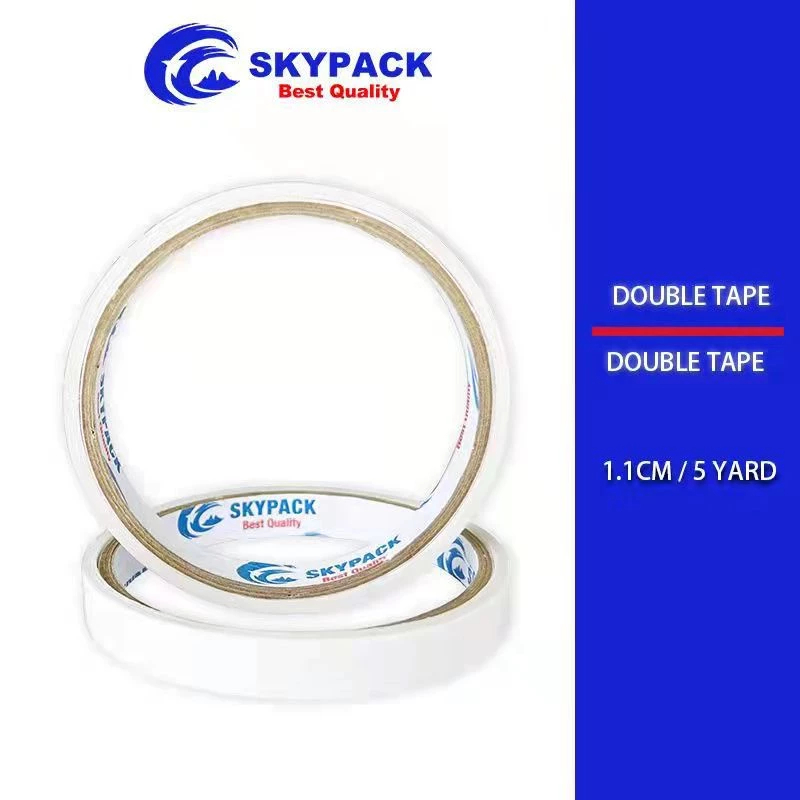 

SKYPACK Double Tape Selotip Kertas 2 Sisi Tempel Pita Putih Bening Serbaguna Perekat Aneka Keperluan