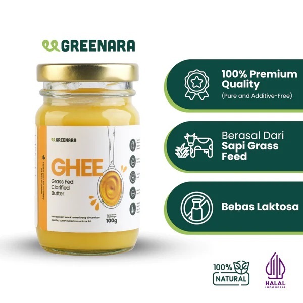 

Ghee Grass Ped Clarified Butter 100gr - Greenara