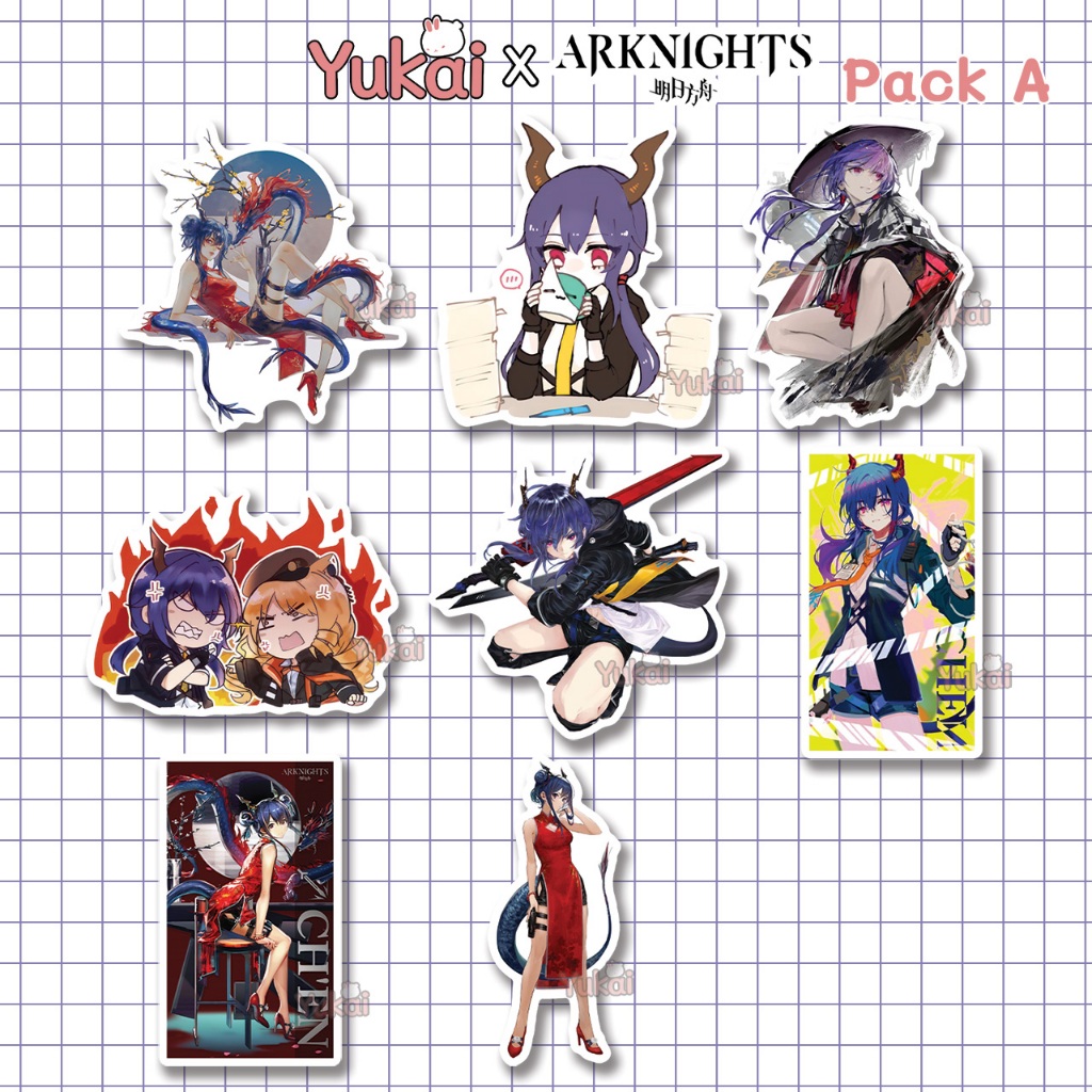 

Stiker Chen Arknights Premium - Sticker Pack Anime Waterproof