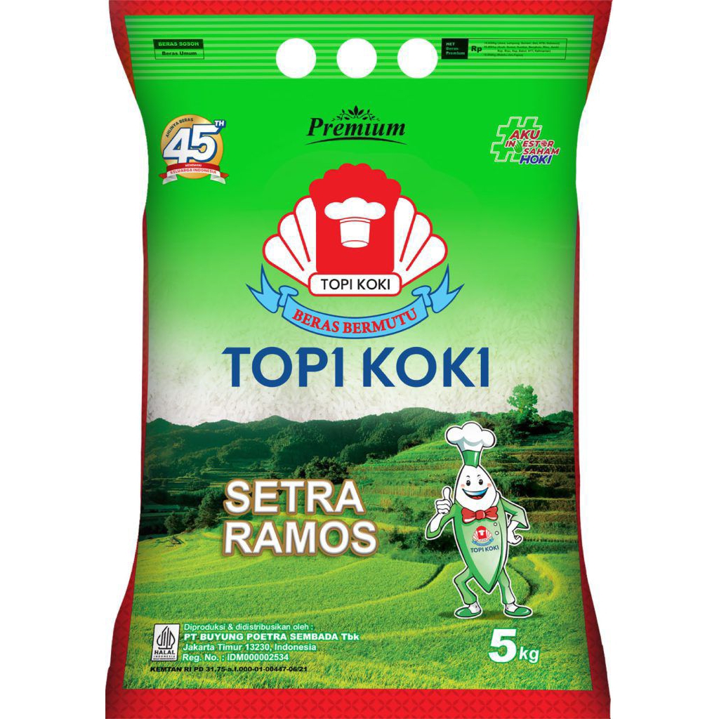 

Topi Koki Beras Setra Ramos 5Kg