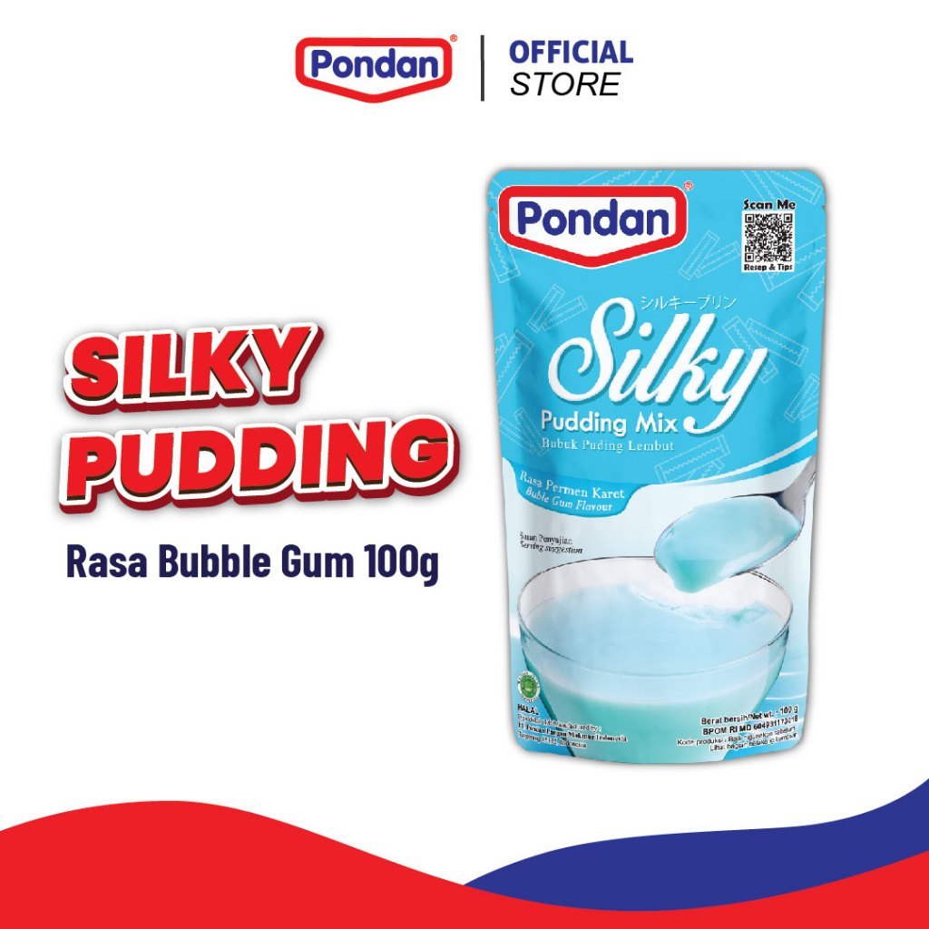 

[oddsolshop] pekanbaru/Pondan Silky Pudding Mix Bubble Gum 100GR Premix Puding Rasa Permen Karet