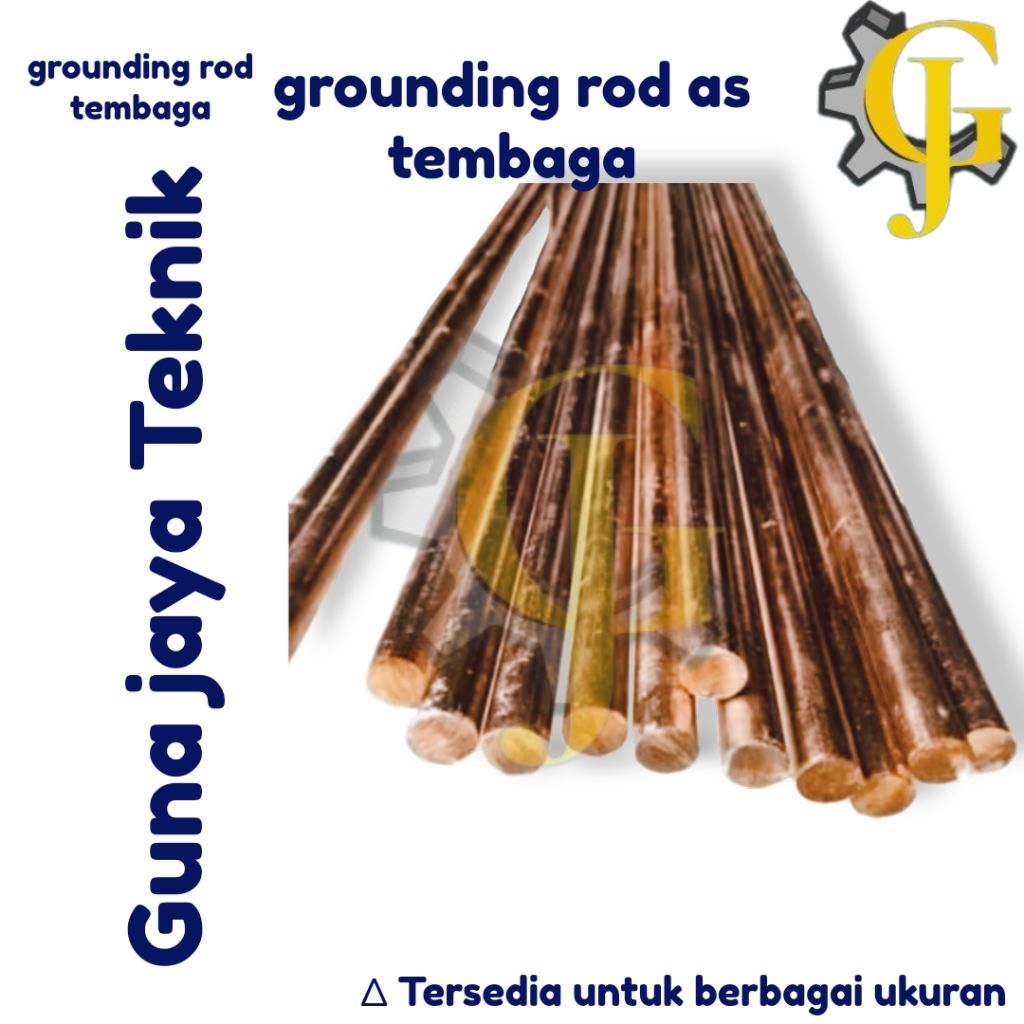 grounding rod as tembaga diameter 16 mm x 3 meter