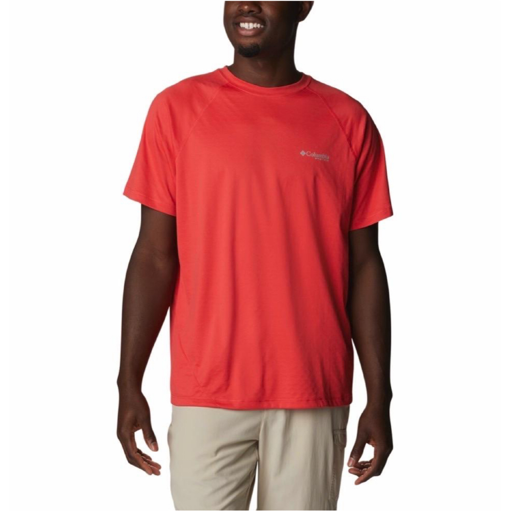 Baju Olahraga Columbia Men's PFG Zero Rules™ Ice Short Sleeve Shirt Big Size