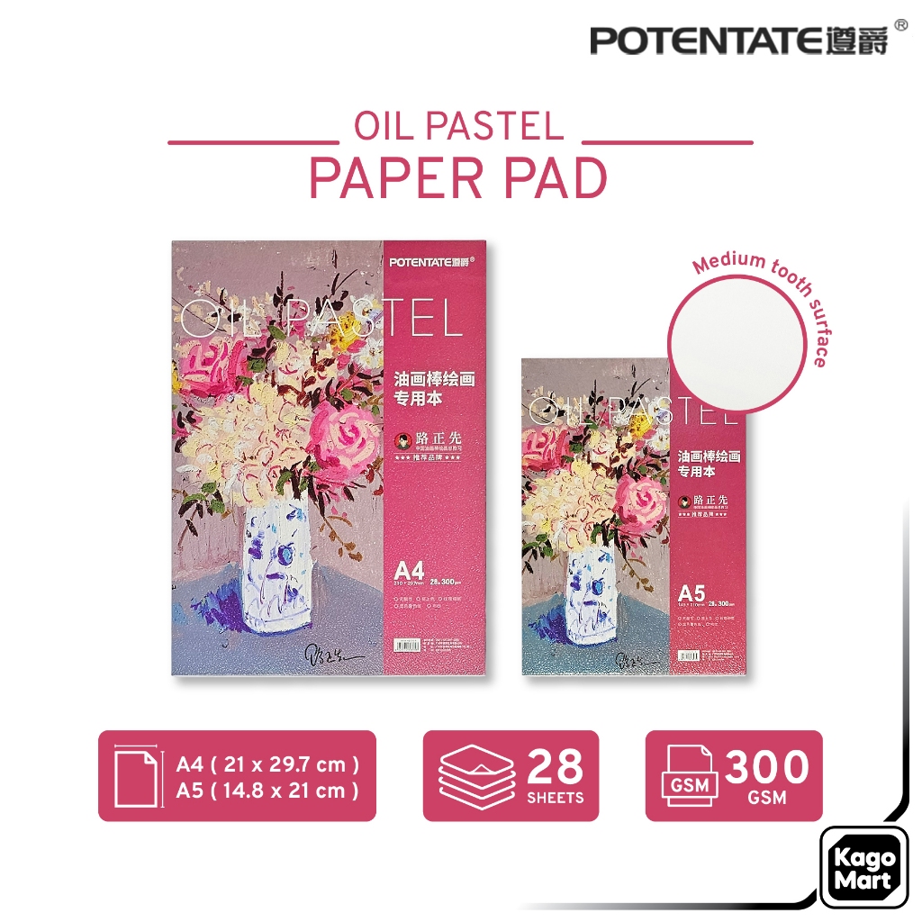 

Potentate Oil Pastel Paper Pad A5 A4 Sketchpad Kertas Gambar