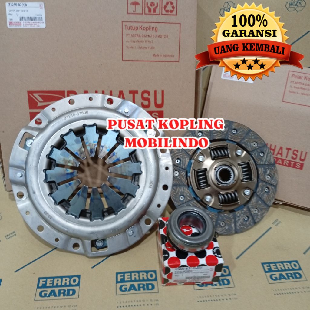 KAMPAS KOPLING SET DAIHATSU S75 S88 HIJET 1.0 1000CC ORI GARANSI 6 BULAN