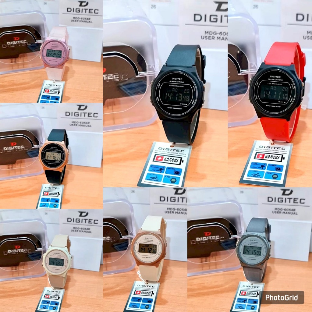 PENGIRIMAN INSTANT - GROSIR JAM TANGAN WANITA DIGITAL DIGITEC MDG 6064 / MDG-6064 / MDG6064 ORIGINAL