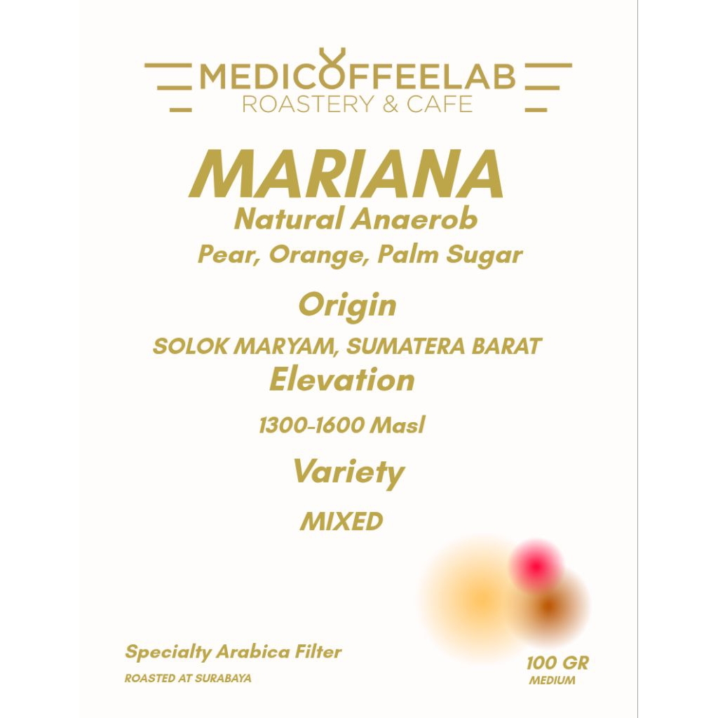 

KOPI ARABICA SPECIALTY SOLOK MARYAM / 100GR/ COFFEE