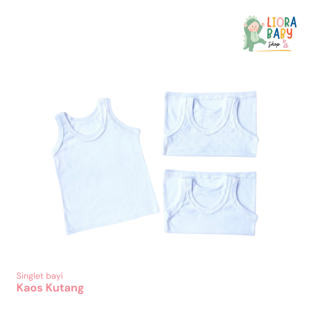 Singlet Bayi Kaos Kutang Anak Laki Perempuan Kaos Dalam Bayi Anak Segala Umur