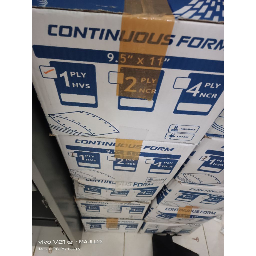 

kertas 1 ply continuous form merk multi office