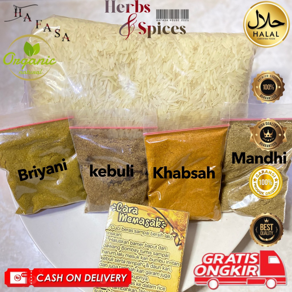 

beras basmati 1kg + bumbu instan kebuli pilih favoritmu
