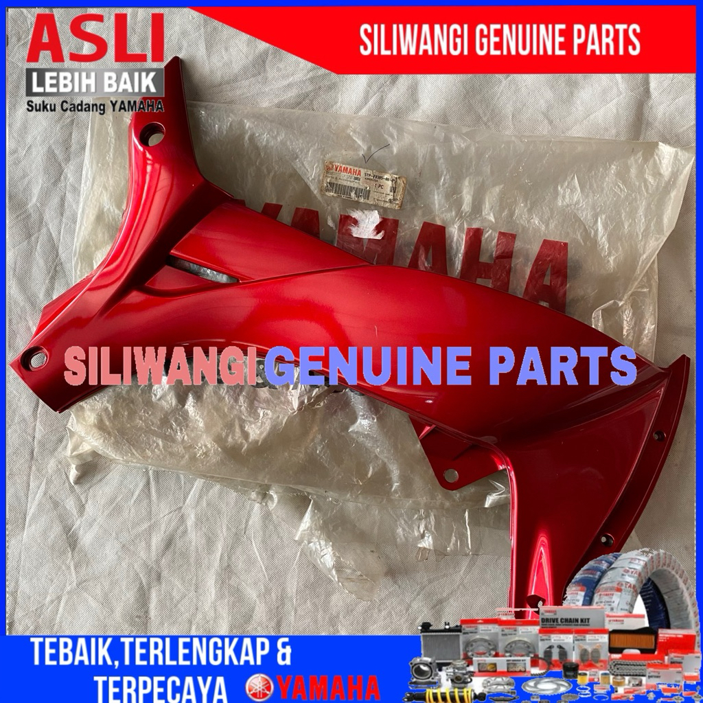 5TP-F8385-00-P5 COVER LEGSHILED SAYAP DALAM KIRI JUPITER Z MERAH MAROON ORIGINAL YAMAHA NOS
