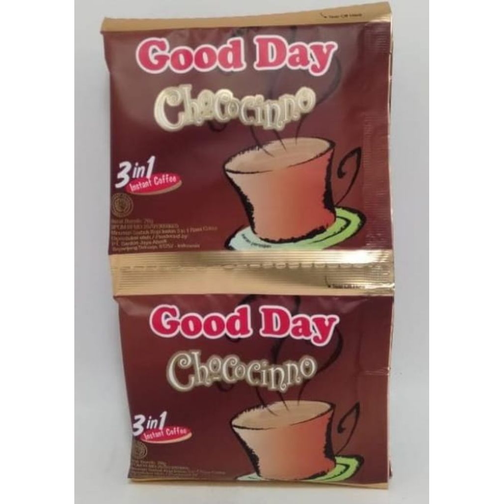 

Kopi Good Day Chococinno 1 Renceng isi 10 @ 20 gr