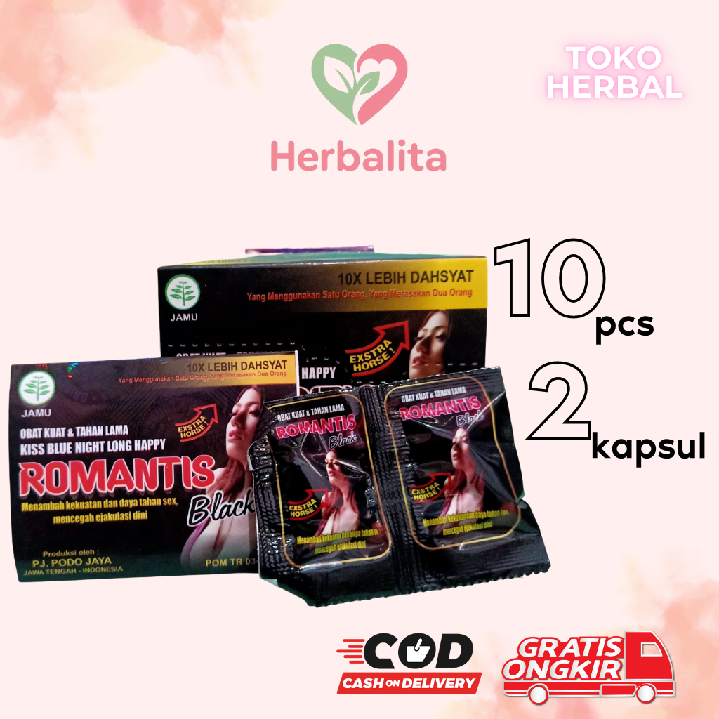 

Romantis Black Tahan Lama 10x lebih dahsyat Kapsul Herbalita