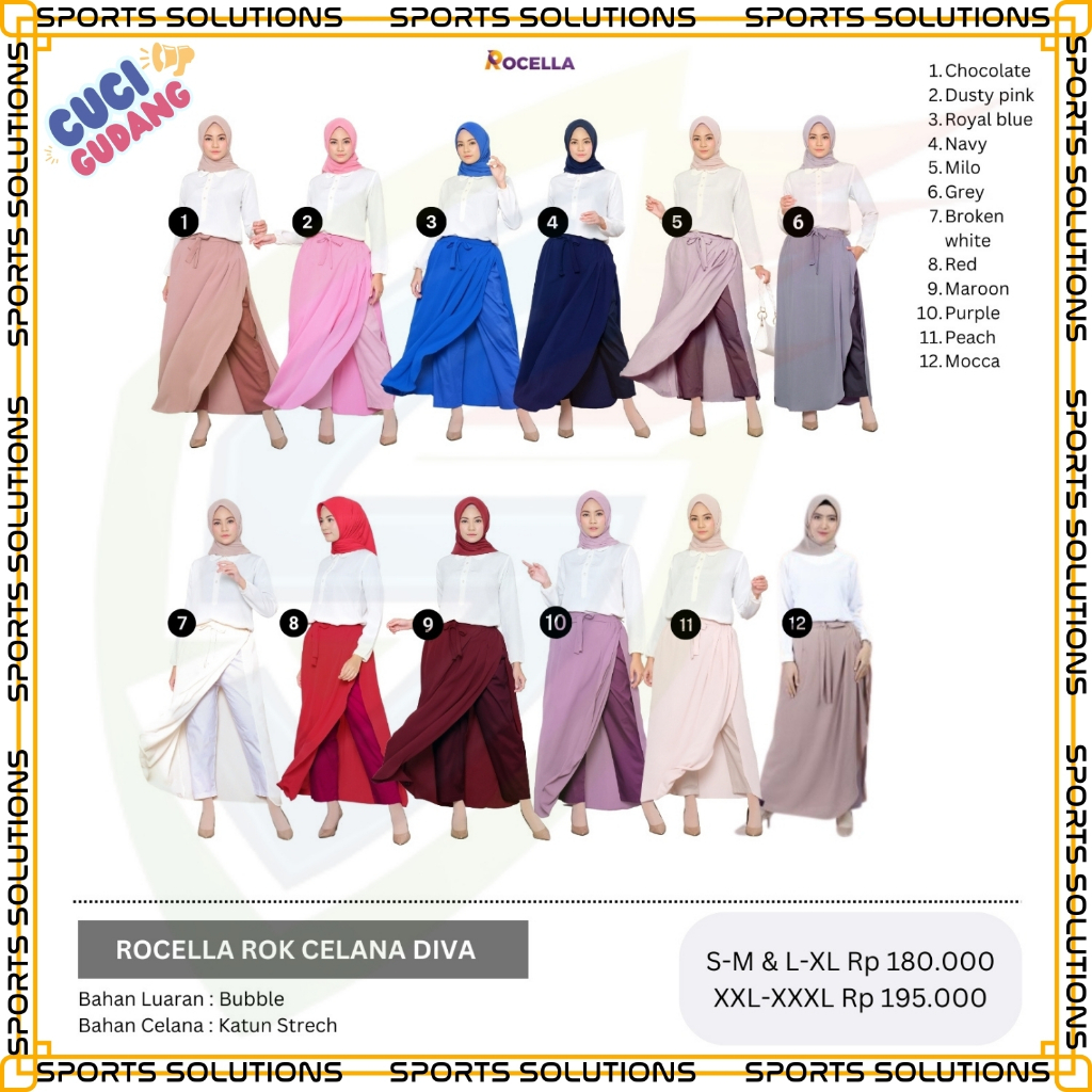 ROK CELANA MUSLIMAH - ROK OLAHRAGA TERLARIS - CELANA SENAM ROK - CELANA ROK OLAHRAGA TERLARIS - LEGG