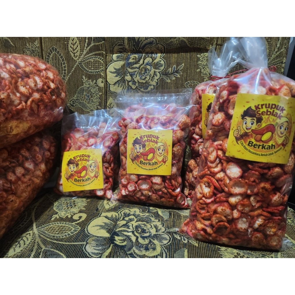 

krupuk seblak kencur pedas