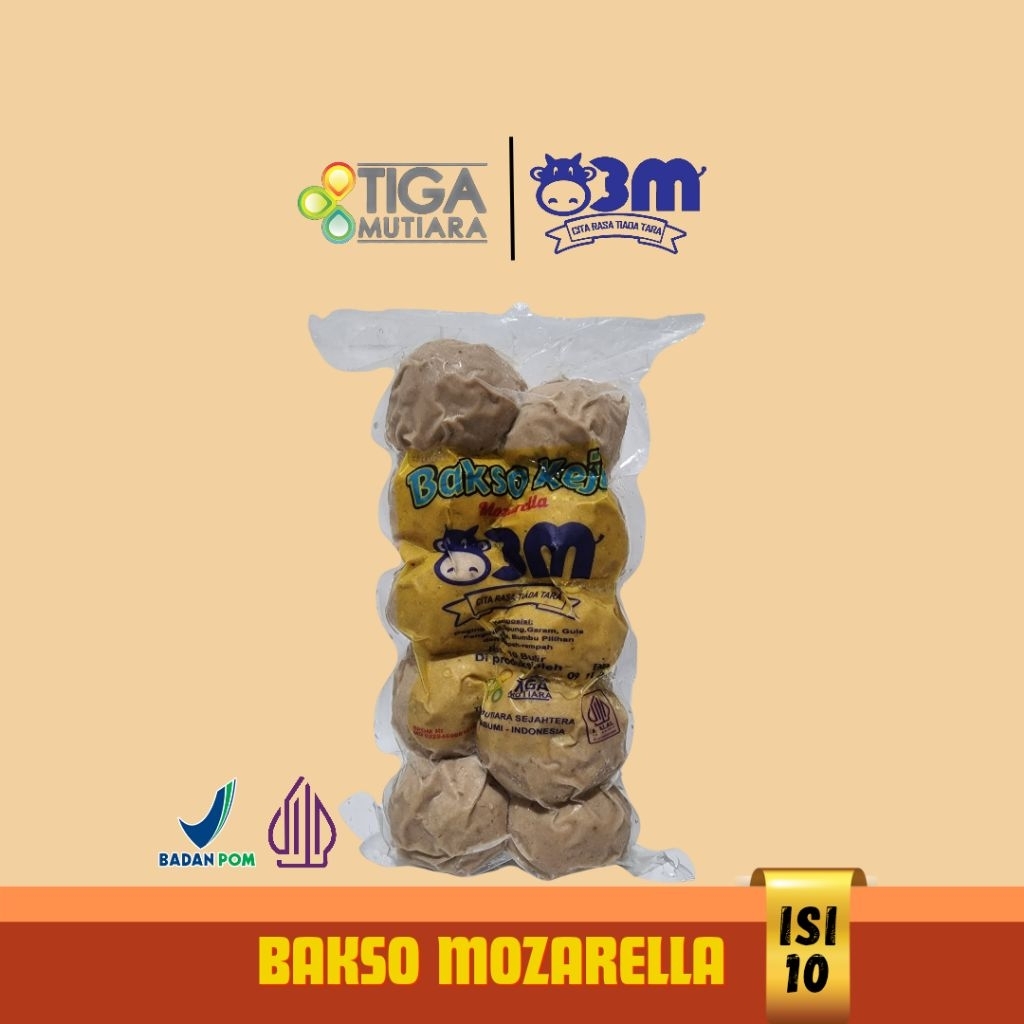 

Baso/Bakso Mozarella Jumbo Isi 10 Tiga Mutiara