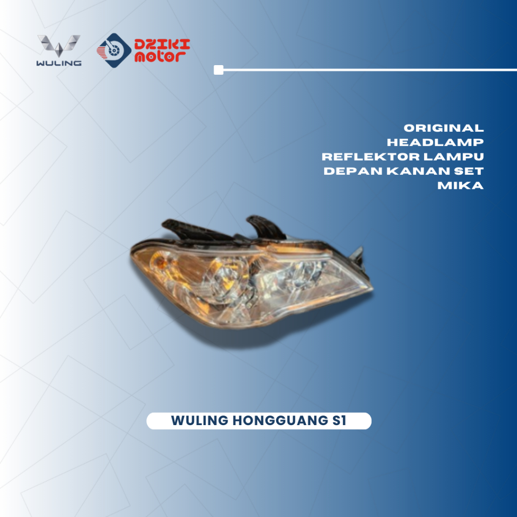 Original Headlamp Reflektor Lampu Depan Mobil Wuling Hongguang S1 Sebelah Kanan Set Mika