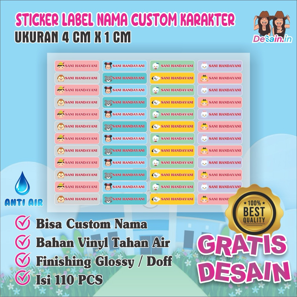

STIKER LABEL KARAKTER LUCU TUNGTUNG SAHUR CUSTOM NAMA-LABEL BUKU-NAMA CUSTOM