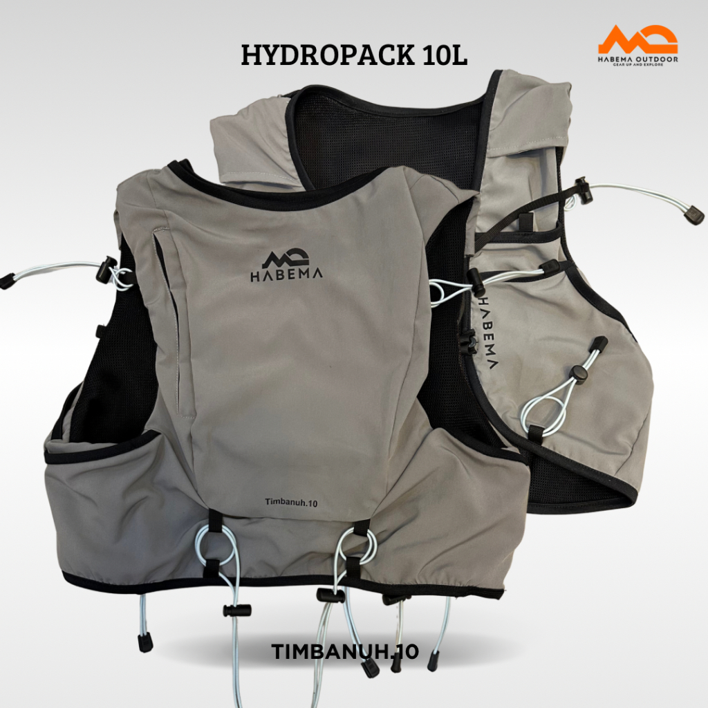 Hydropack 10 Liter Tas Gunung Pria Wanita Outdoor Hiking Camping Trail Run Adventure Kuat dan Ringan