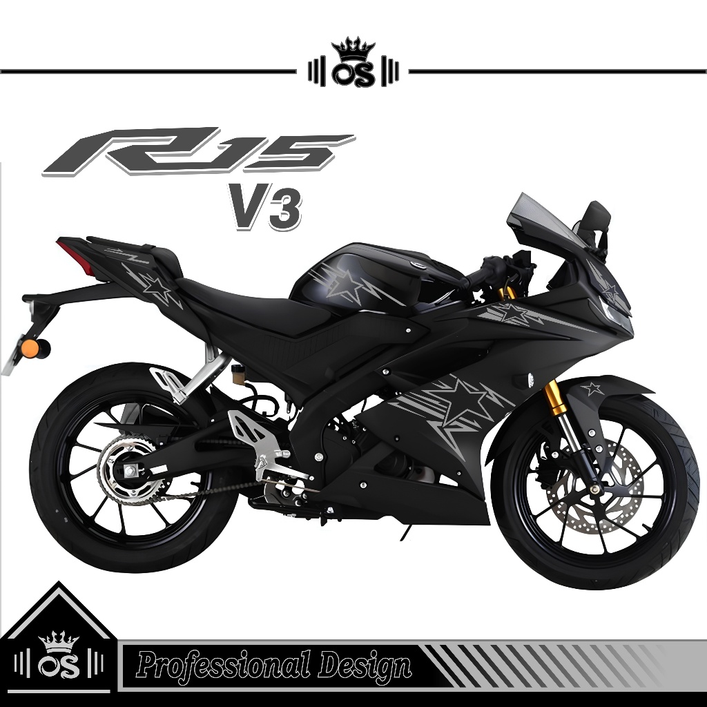 STRIPING R15 V3 / MTF 19 / STIKER CUTTING / STIKER MOTOR R15 / STIKER YAMAHA R15 V3/ STIKER / KEREN