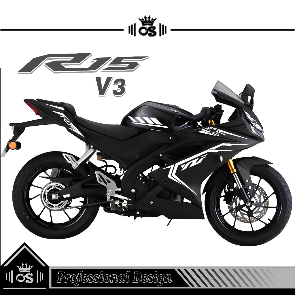 STRIPING R15 V3 / MTF 31 / STIKER CUTTING / STIKER MOTOR R15 / STIKER YAMAHA R15 V3/ STIKER / KEREN