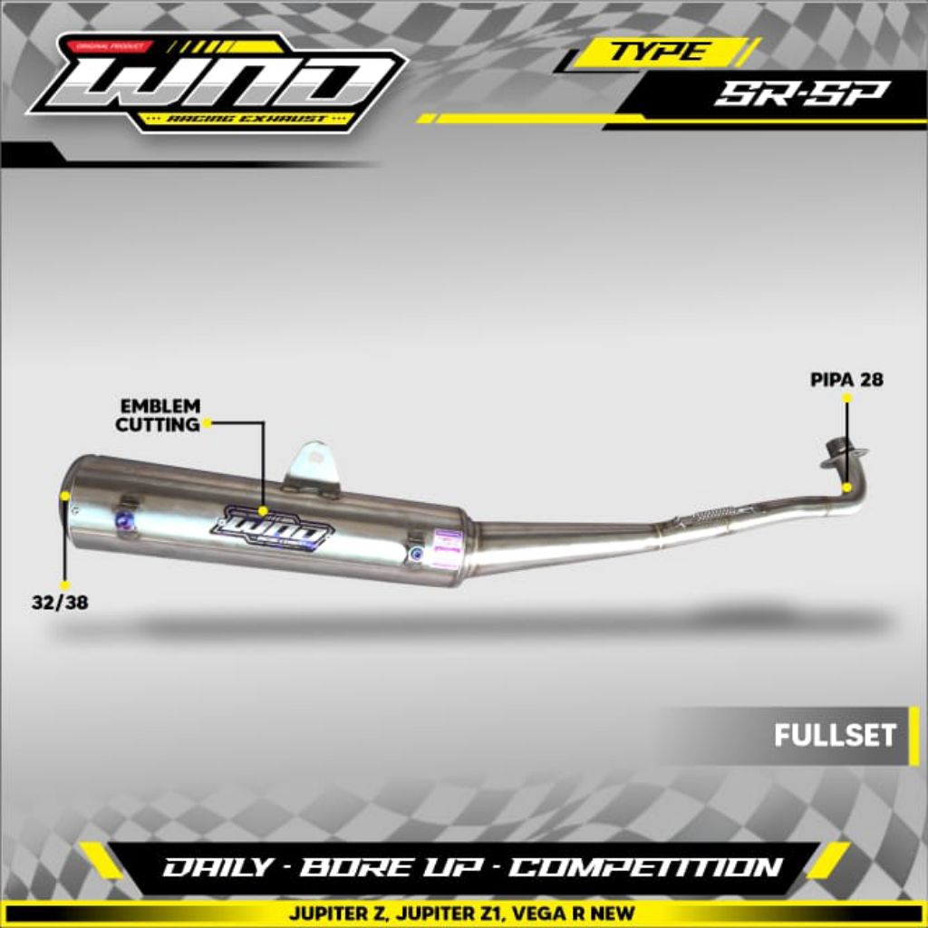 knalpot standar racing Jupiter z jupiter Z1 Vega lama Vega r new by wnd exhaust