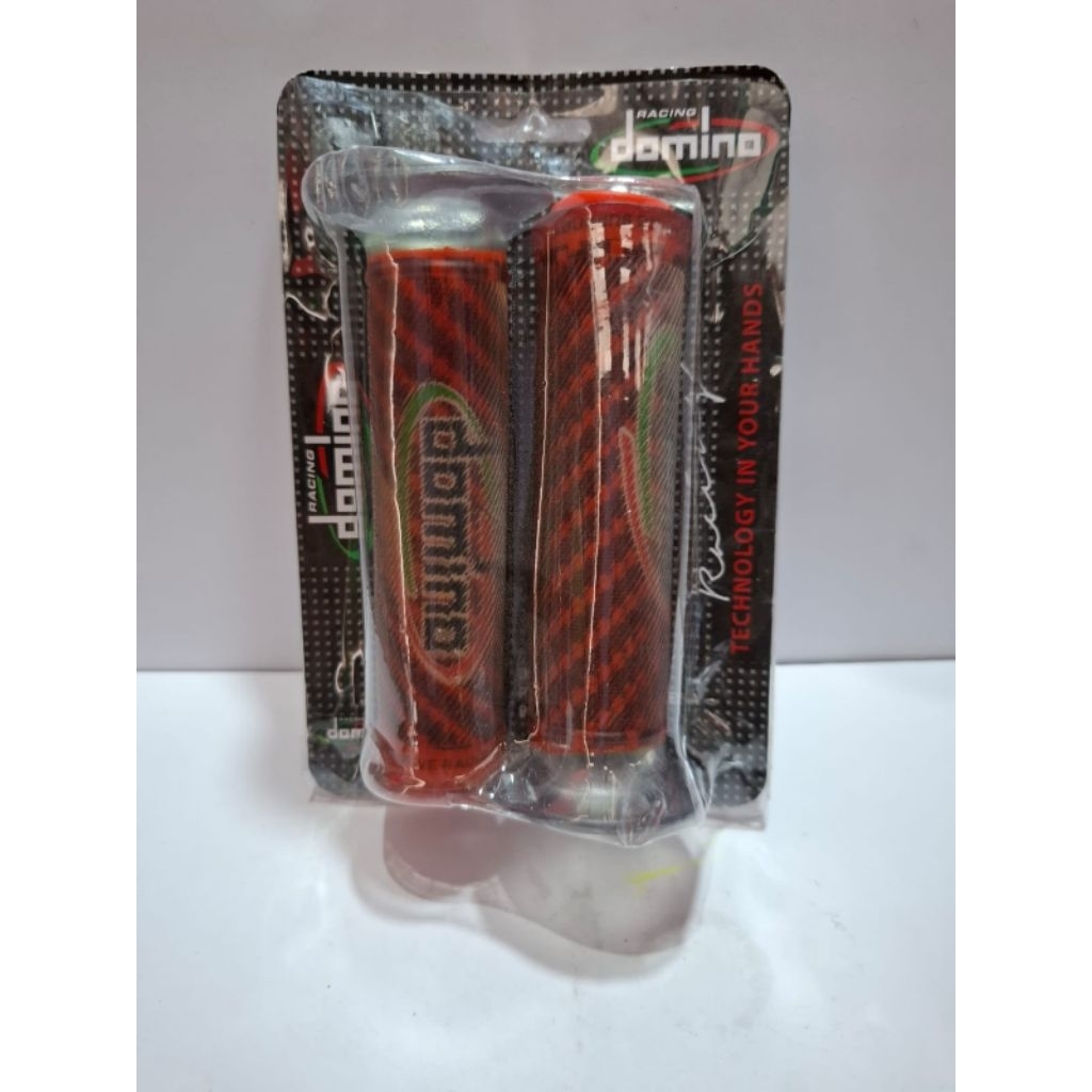 HANDGRIP MERAH DOMINO SET KANAN KIRI HAND GRIP HANFAT ASSY