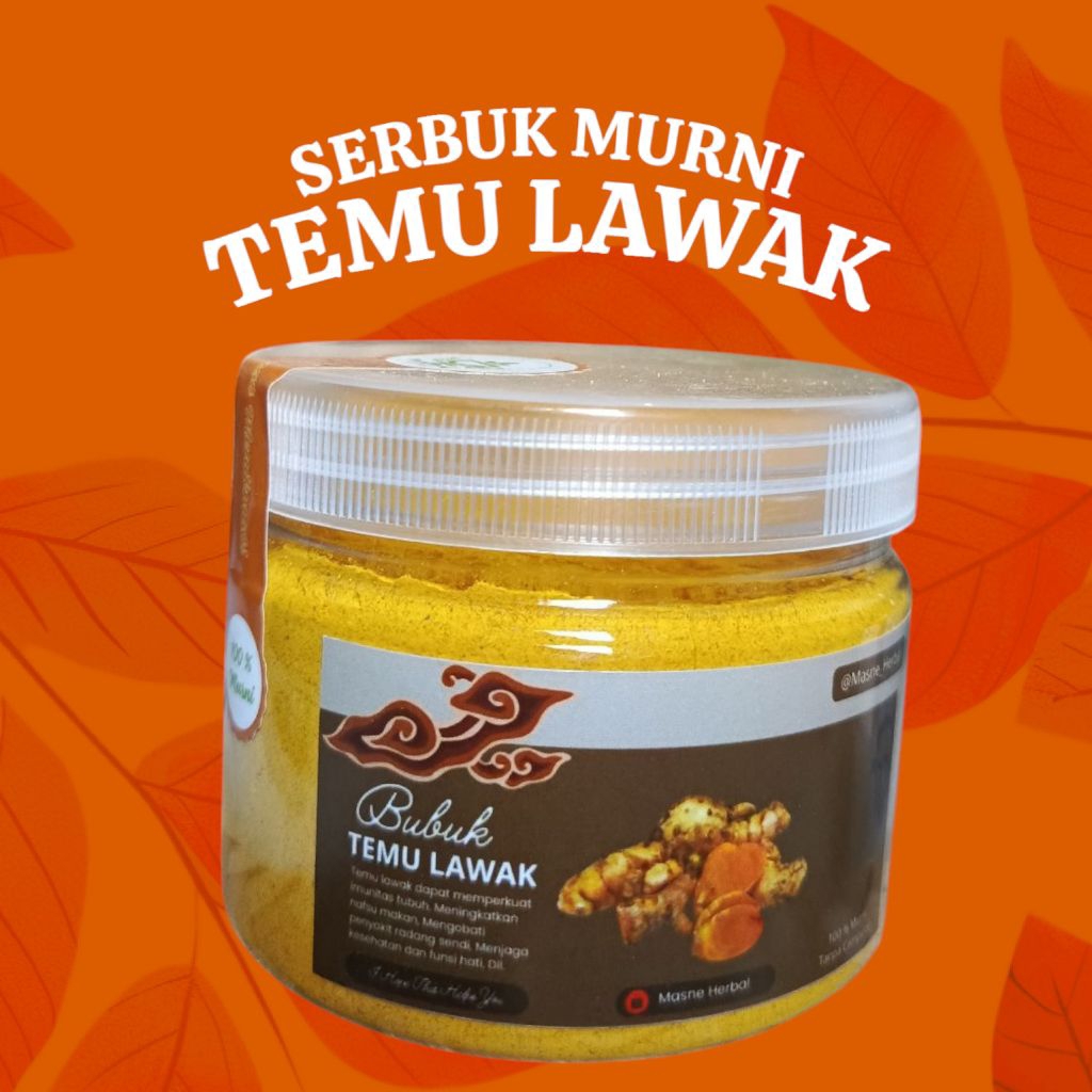 

TEMU LAWAK Serbuk asli 100 % 150 Gram tanpa campuran apapun Original