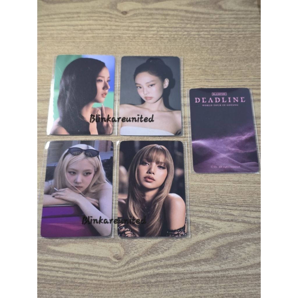 BLACKPINK DEADLINE OFFICIAL PHOTOCARD BENEFIT MERCHANDISE