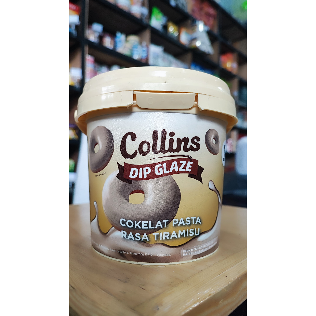 

Selai Collins DIP GLAZE Coklat Pasta Rasa Tiramisu 1KG