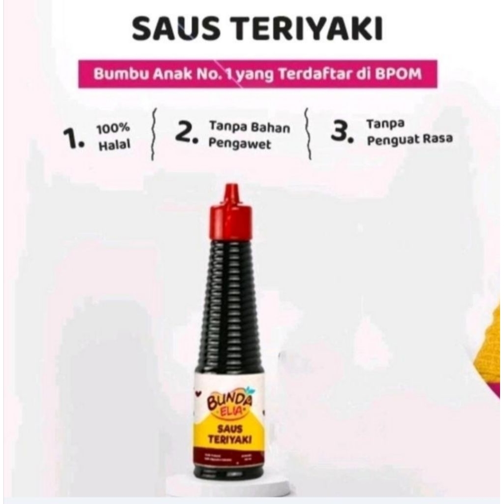 

Bumbu Bunda Elia Saus Teriyaki 140 ml