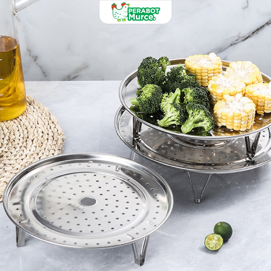 Tatakan kukus Stainless Steel Sarangan Panci Kukus Serbaguna Tatakan Panci Kukus Tatakan Kukusan