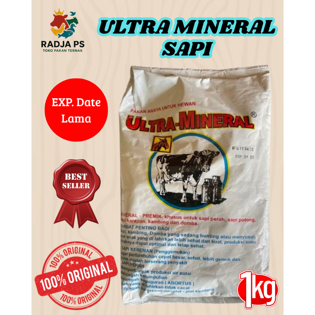 ULTRA MINERAL SAPI 1KG - Ultra Mineral Premix Sapi, Kambing, Domba